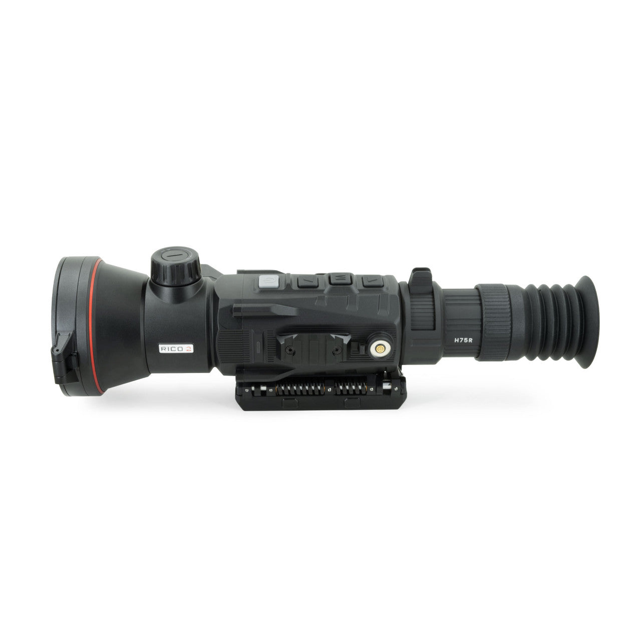 Nocpix Rico 2 H75R Thermal Rifle Scope thermal rifle scopelens cap closed for storage angle 4