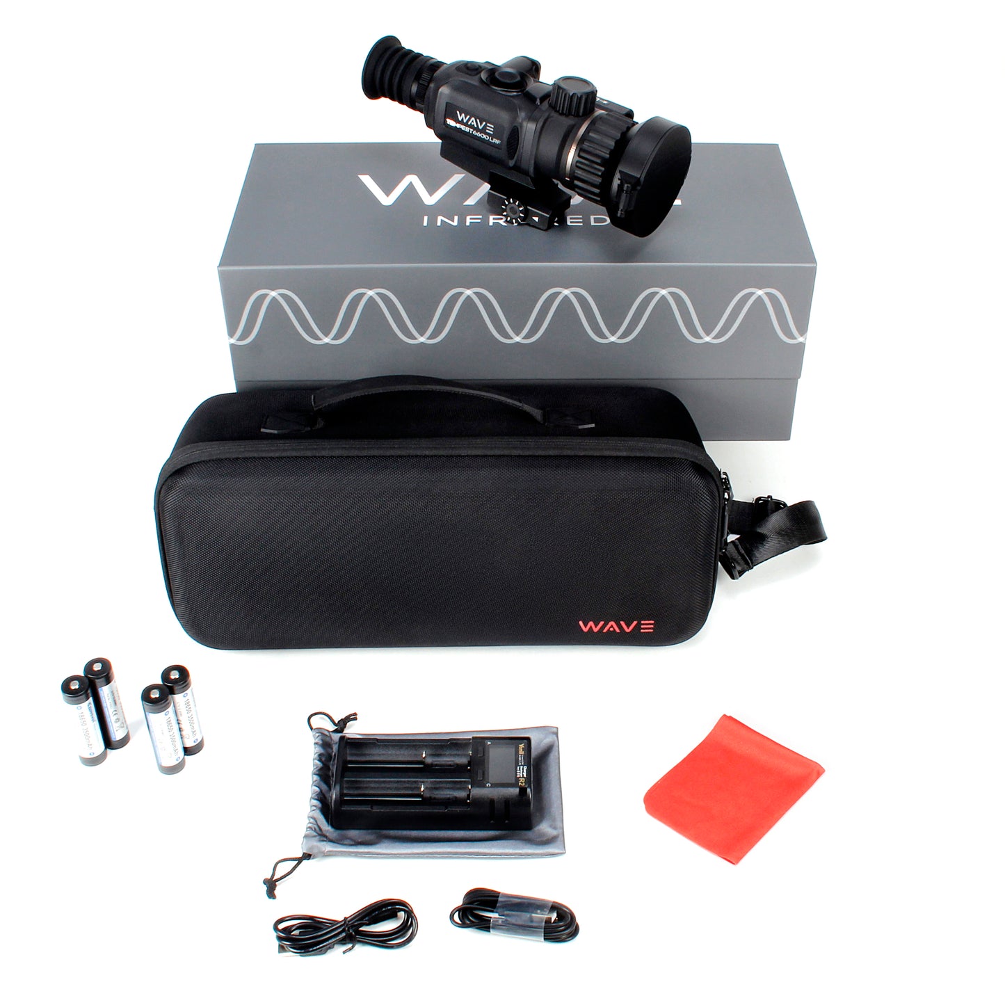 Tempest 660D LRF Dual-Lens Thermal Rifle Scope | 640 Sensor, 20mm/60mm, Laser Rangefinder