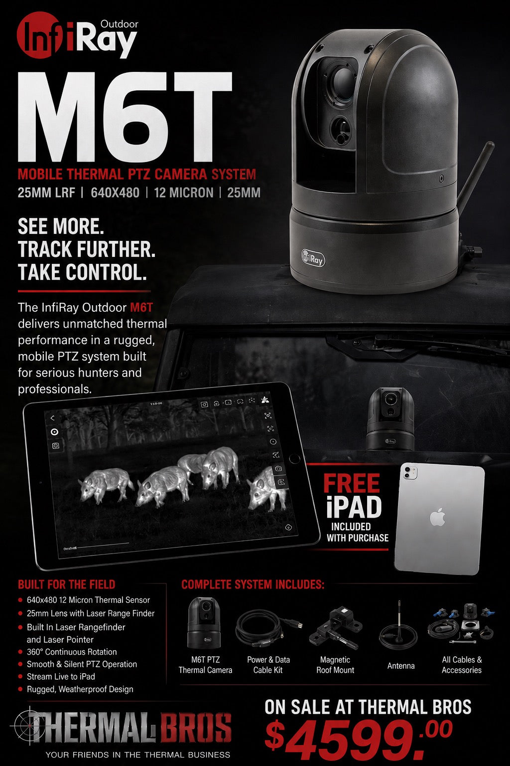 InfiRay M6T PTZ 640 Thermal Camera