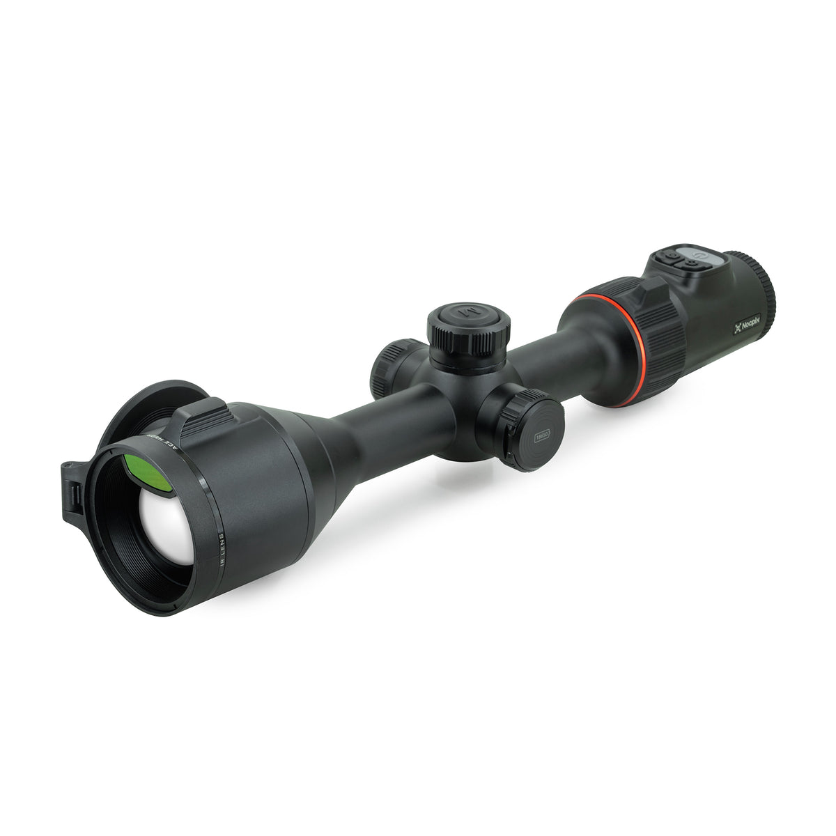 Nocpix ACE H50R Thermal Rifle Scope with objective cap open view 1