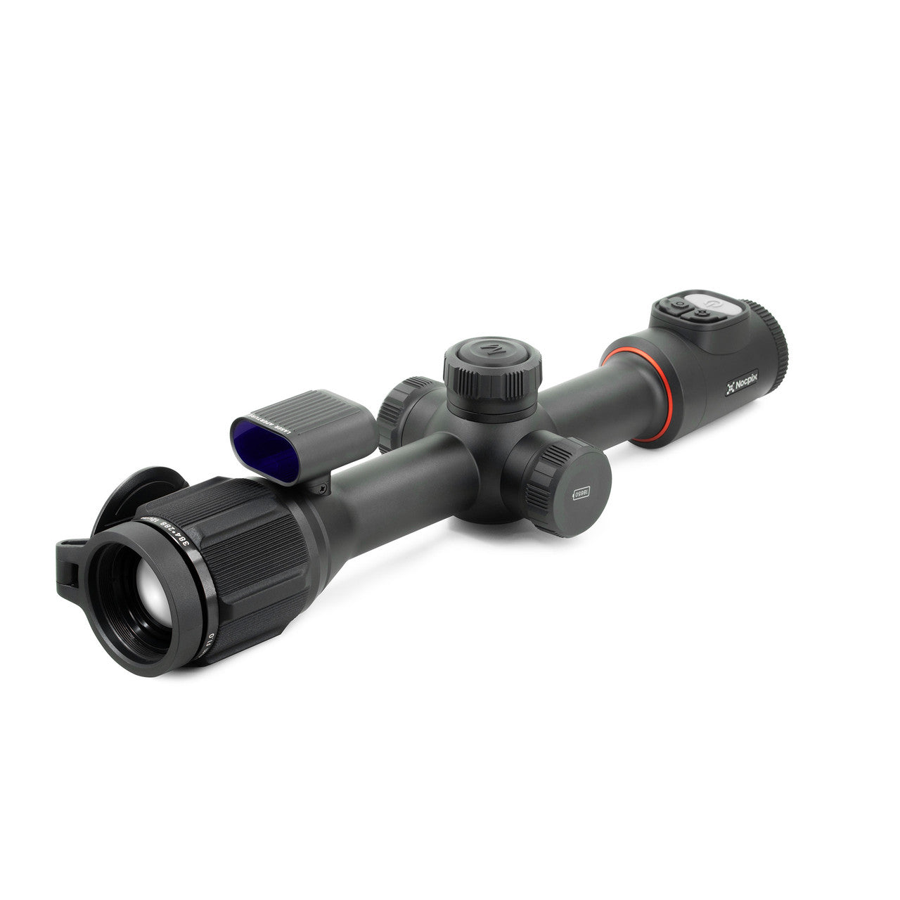 Nocpix Bolt L35R Thermal Rifle Scope with objective cap open view 1