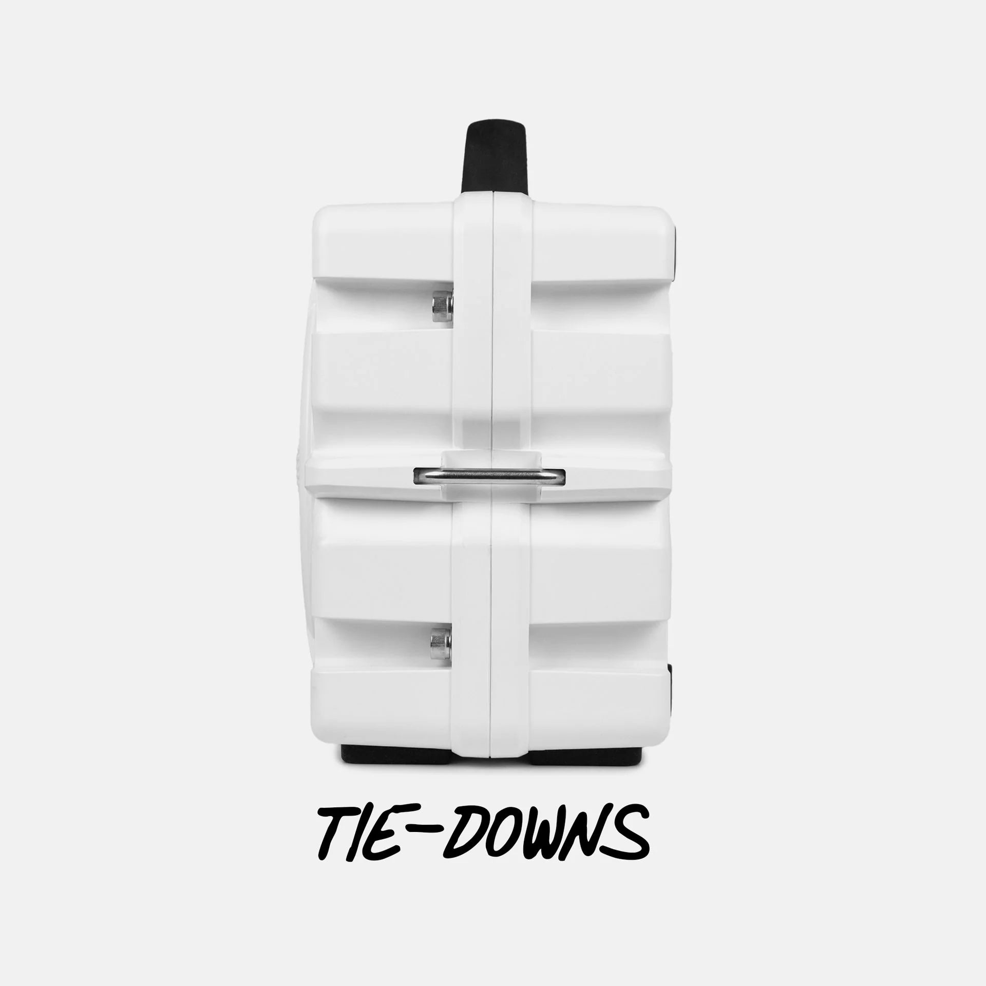 Turtlebox Grande white rugged outdoor speaker side view