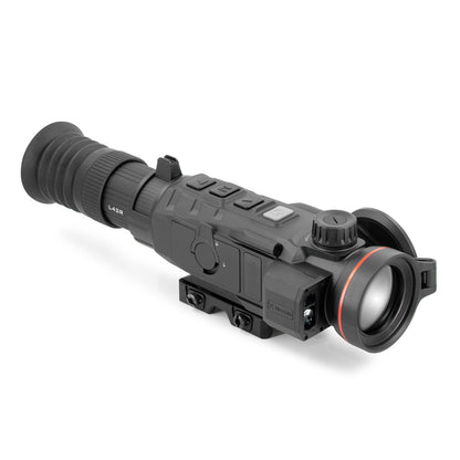 Nocpix Rico2 L42R LRF Thermal Rifle Scope thermal rifle scopefront view showing objective lens