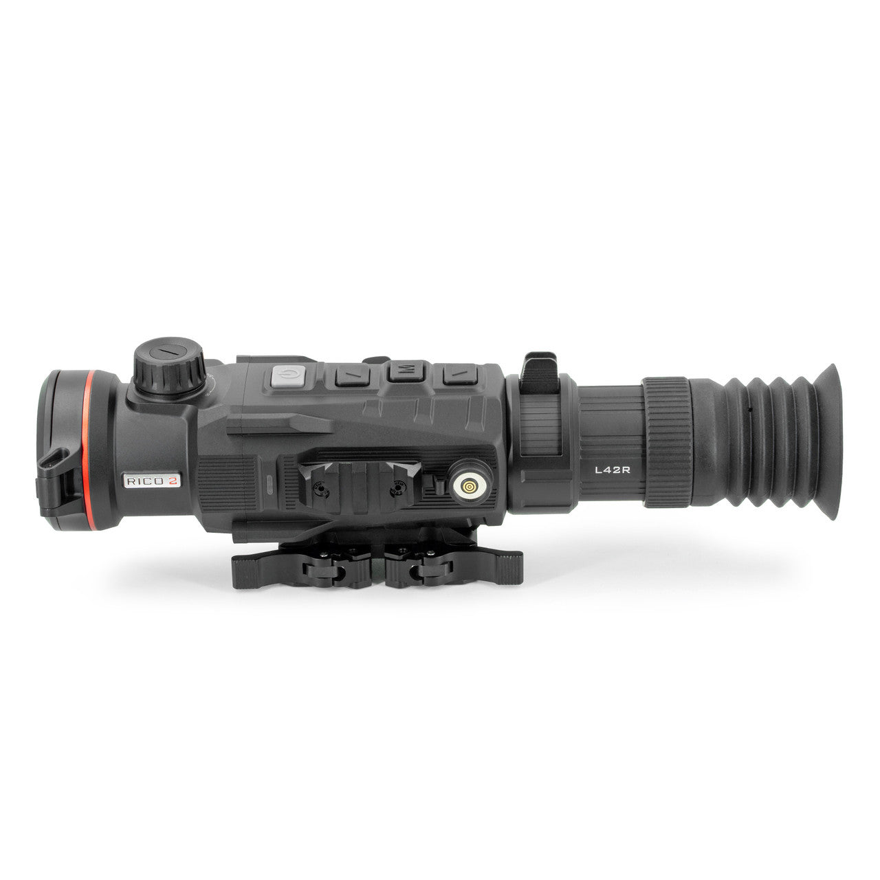 Nocpix Rico2 L42R LRF Thermal Rifle Scope thermal rifle scopeleft side profile