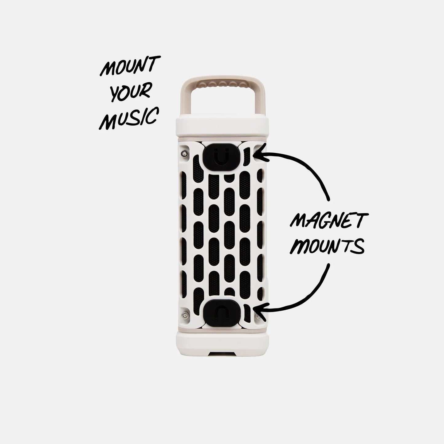 Turtlebox Ranger ivory rugged outdoor speaker alternate view 3