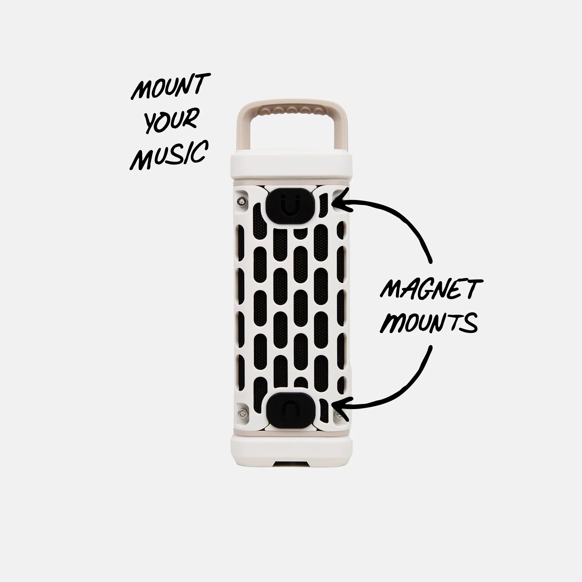 Turtlebox Ranger ivory rugged outdoor speaker alternate view 3