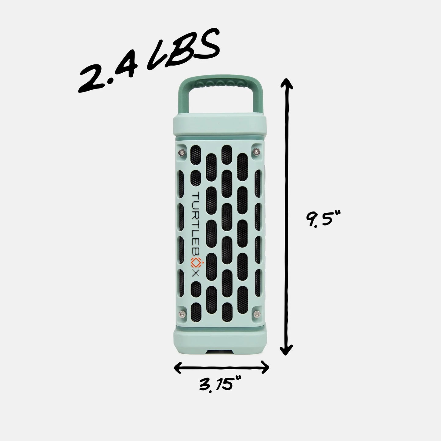 Turtlebox Ranger rugged outdoor speaker front controls view