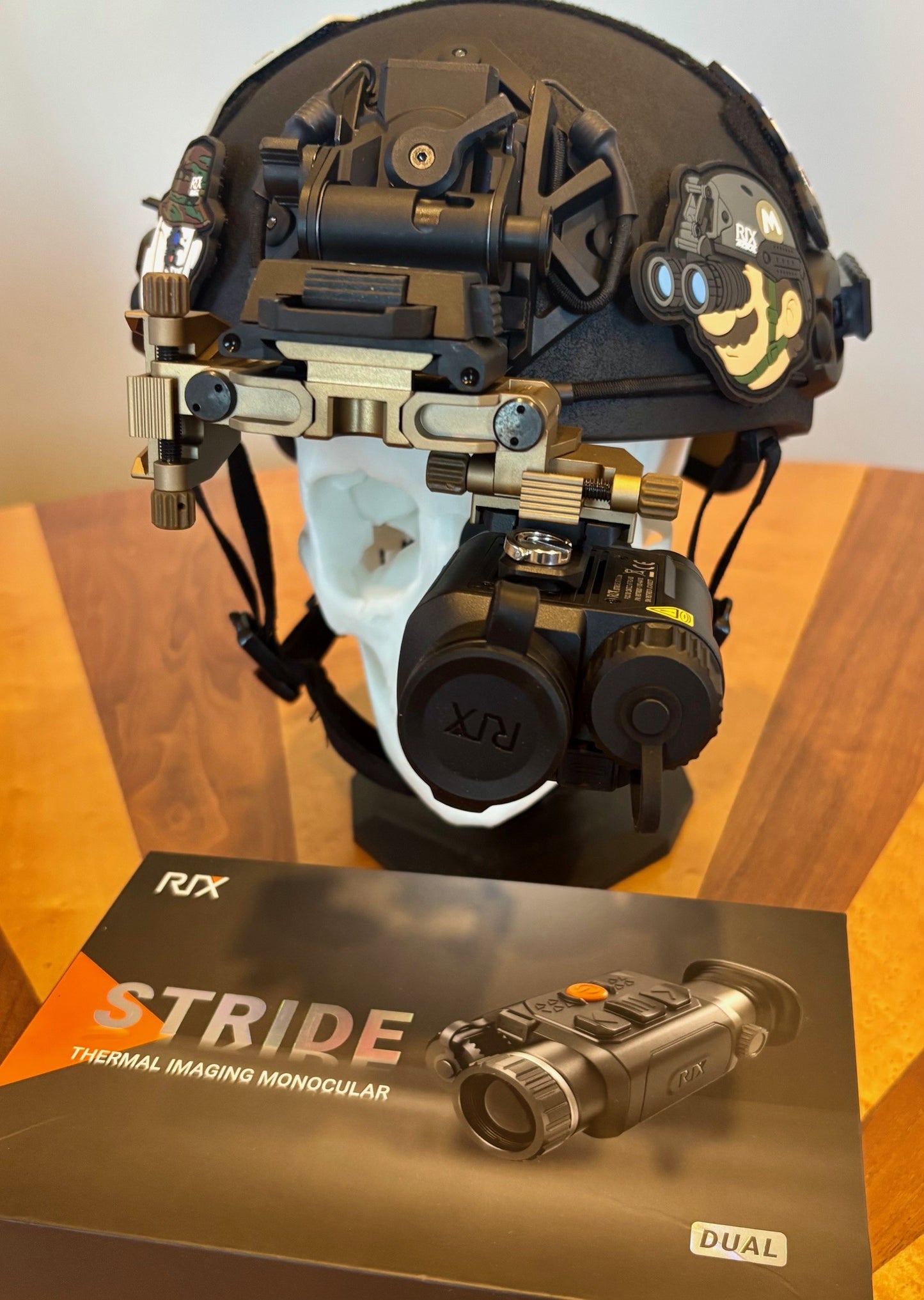 RIX Stride ST3 Lite Thermal Monocular thermal monocularhelmet-mounted configuration