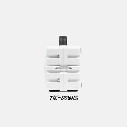 Turtlebox Cub white rugged outdoor speaker side view