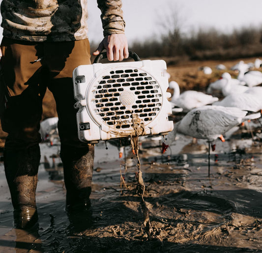 Turtlebox Grande white rugged outdoor speaker main view